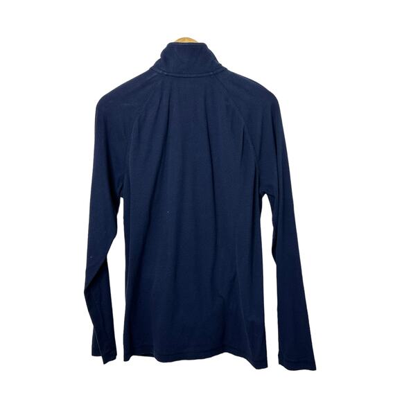 GAP Navy Blue 1/4 Zip Knit Long Sleeve Pullover Men's Size Medium Pockets - Picture 2 of 7